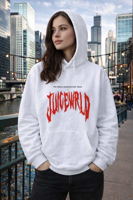 Juice Wrld Printed Fashionable Loose Men's And Women's Hooded Sweater