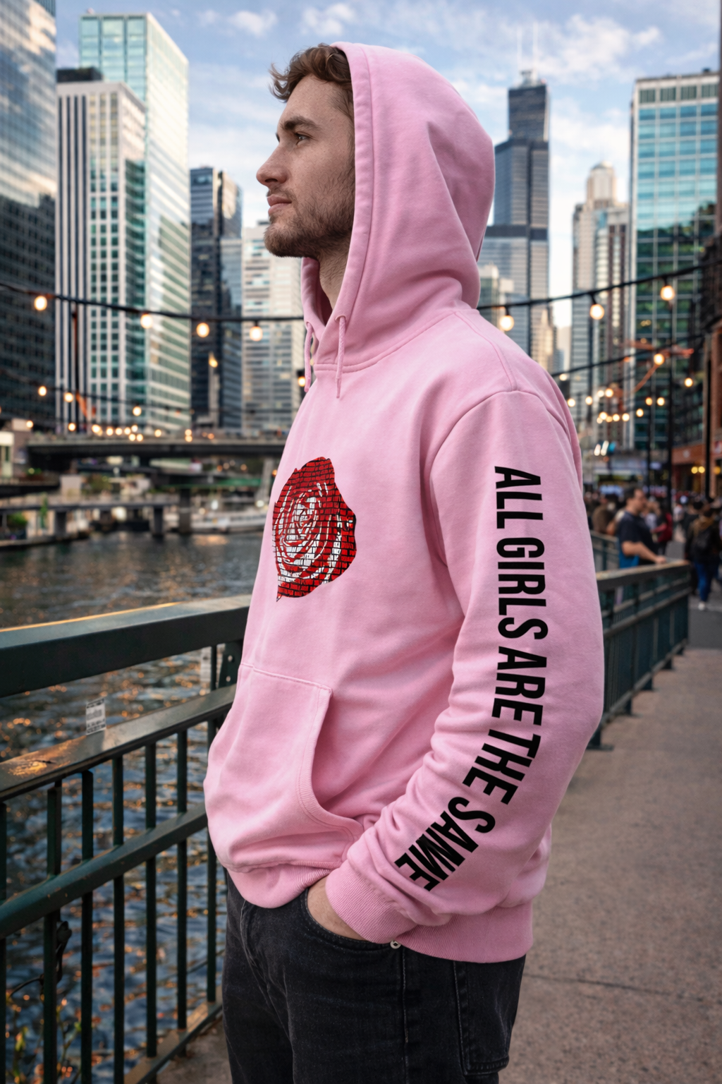 Juice Wrld Printed Fashionable Loose Men's And Women's Hooded Sweater