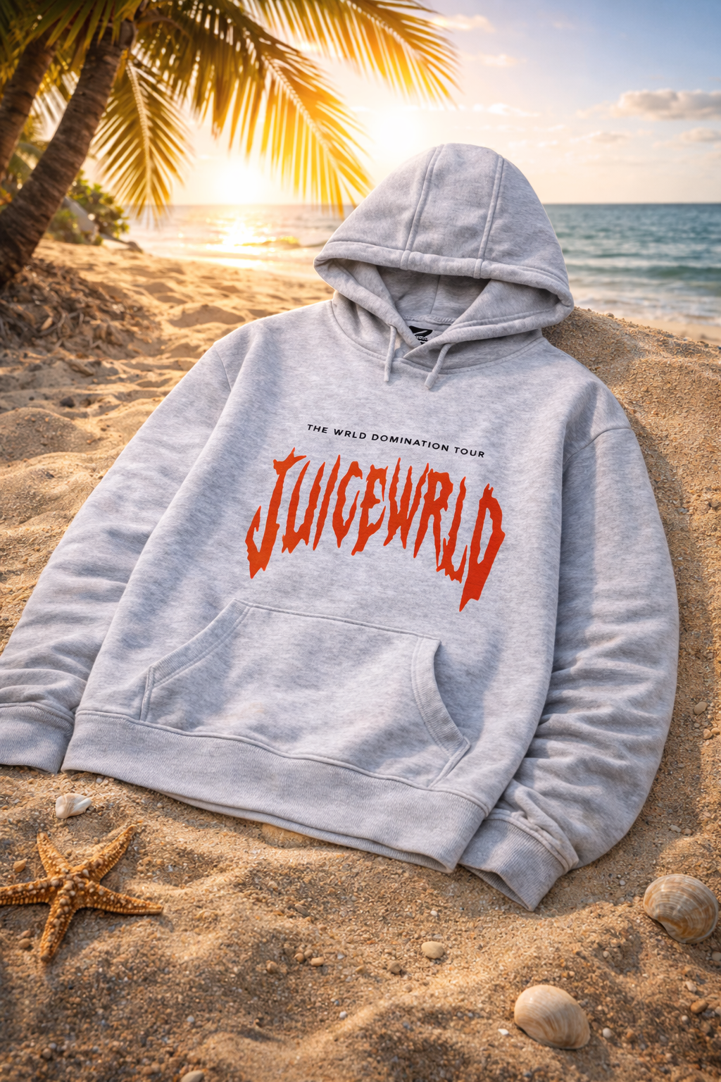 Juice Wrld Printed Fashionable Loose Men's And Women's Hooded Sweater
