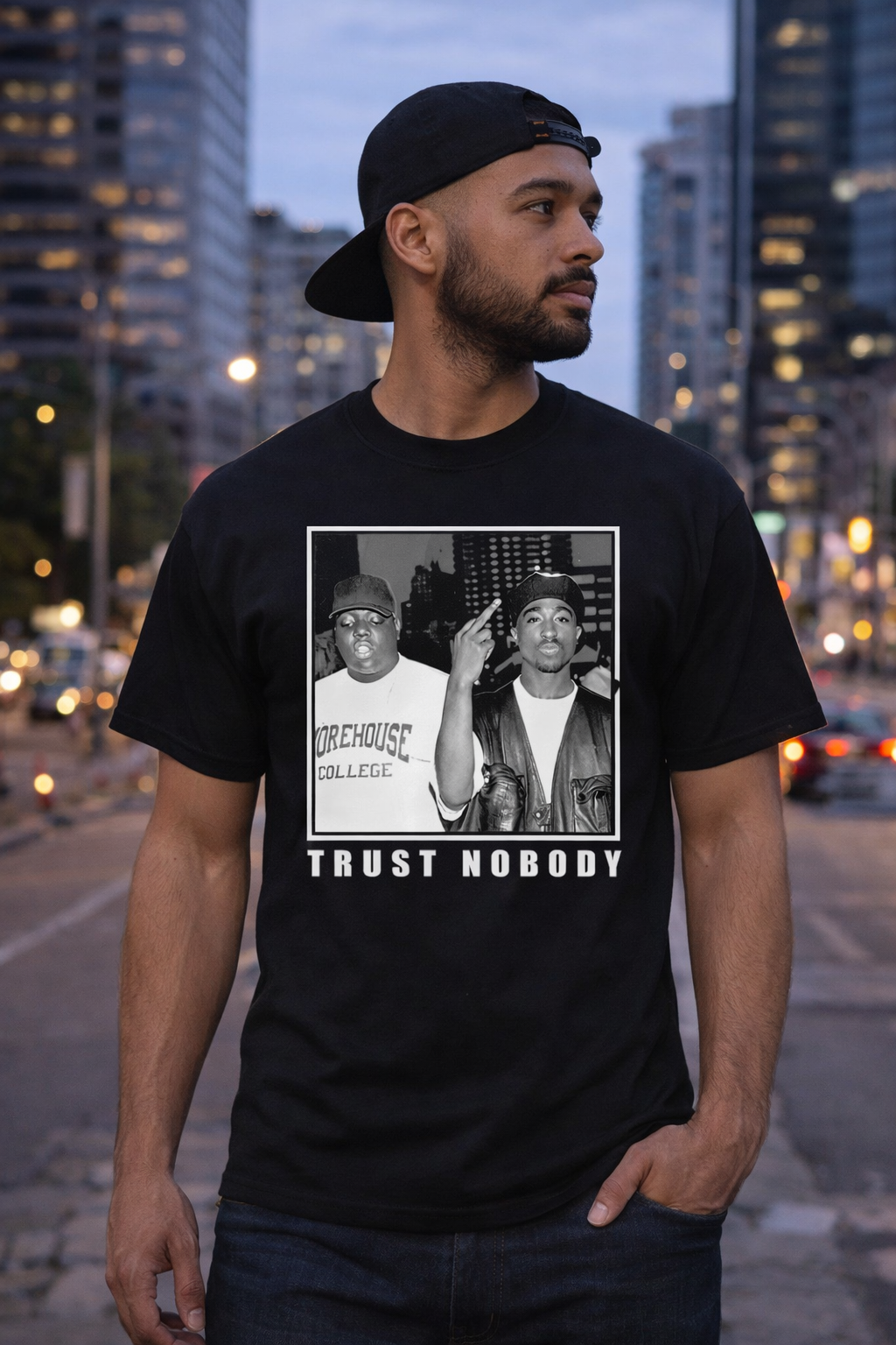 Trust Nobody Tupac 2Pac Shakur Notorious Big Men S Printed