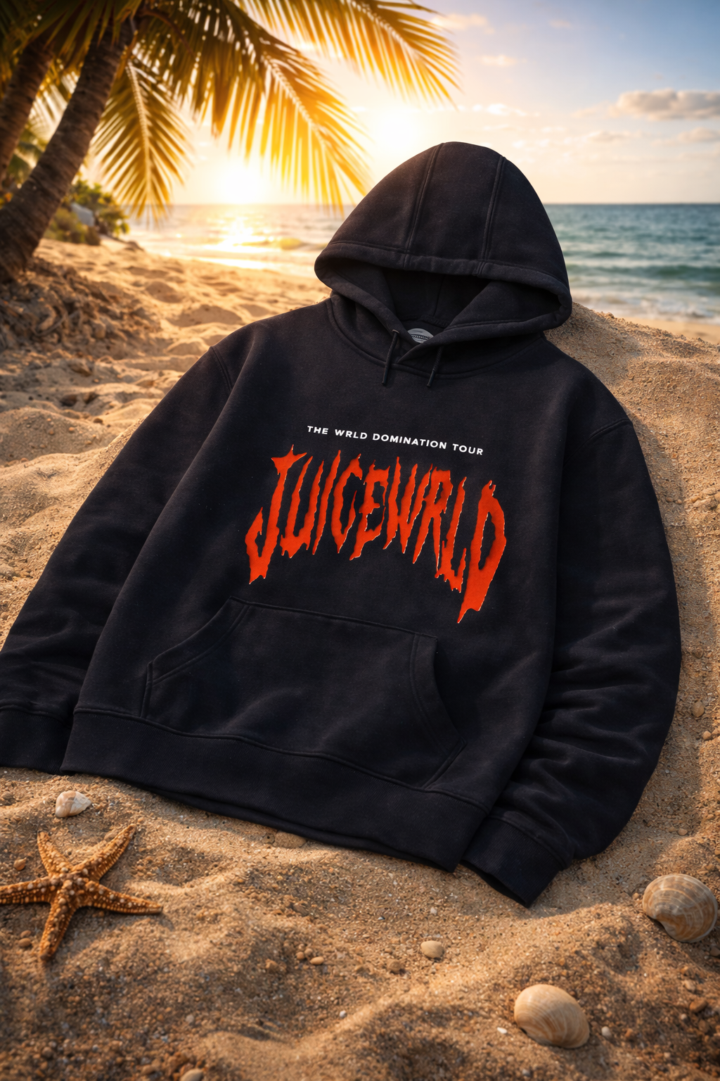 Juice Wrld Printed Fashionable Loose Men's And Women's Hooded Sweater