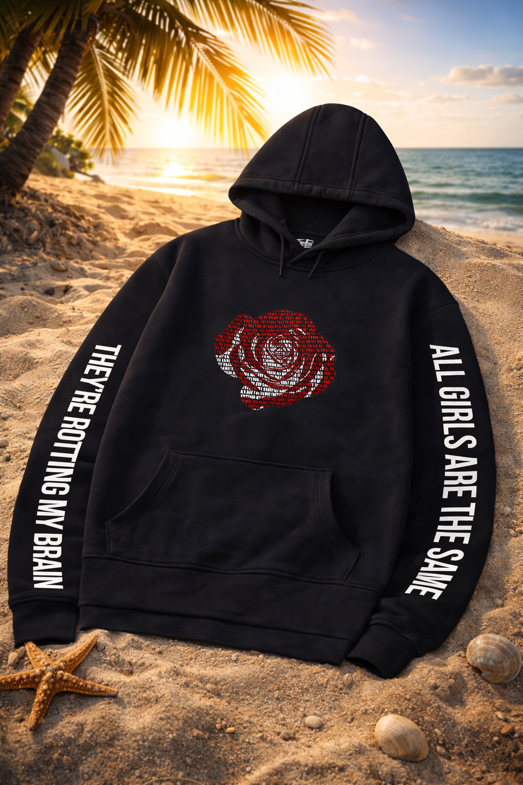 Juice Wrld Printed Fashionable Loose Men's And Women's Hooded Sweater