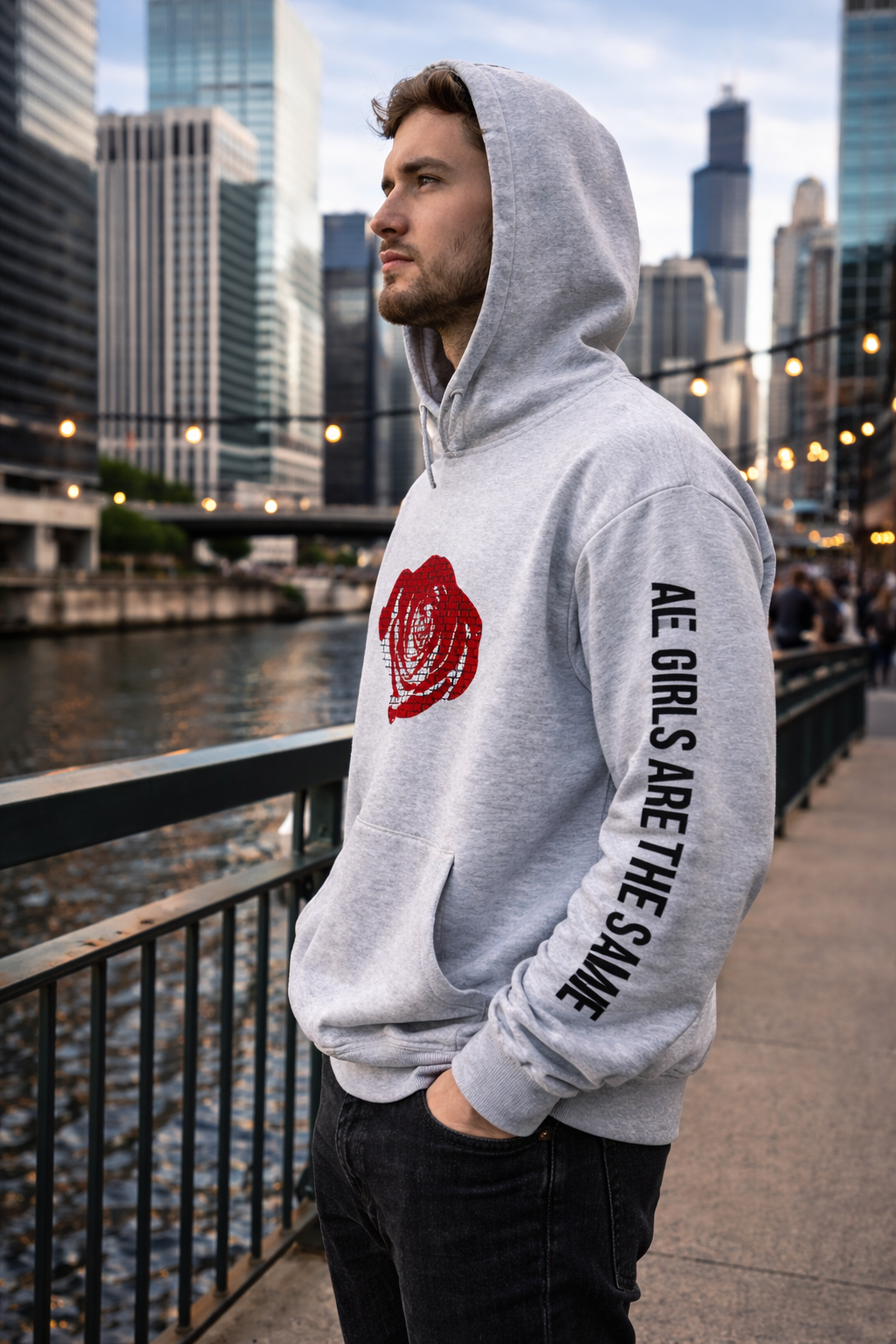 Juice Wrld Printed Fashionable Loose Men's And Women's Hooded Sweater