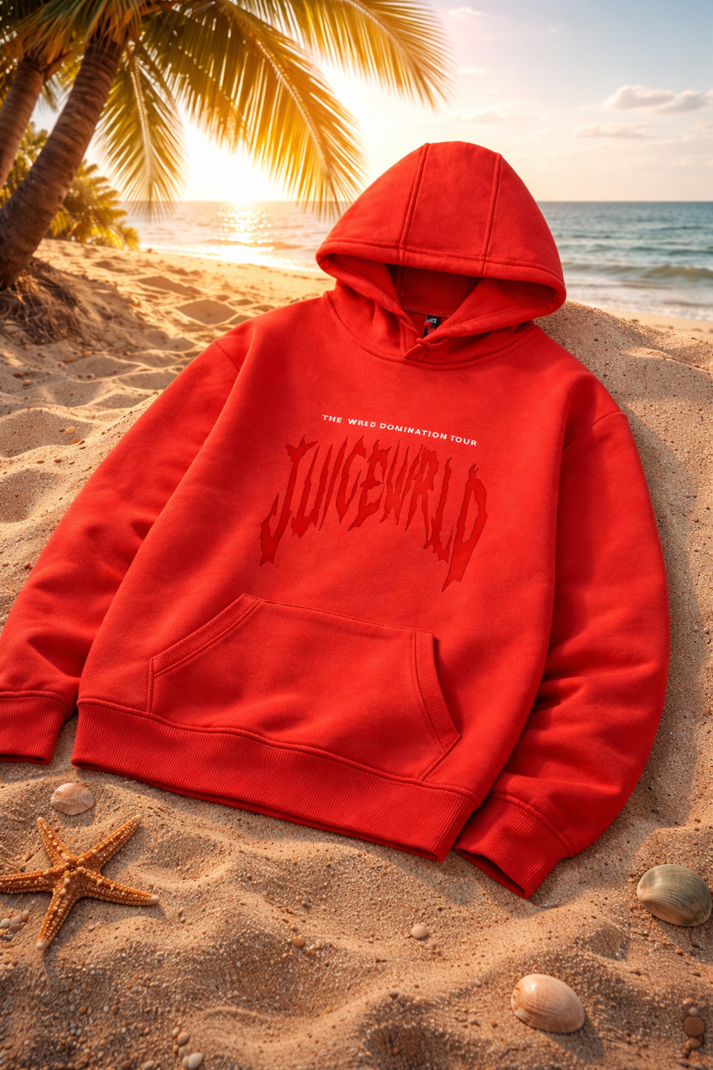 Juice Wrld Printed Fashionable Loose Men's And Women's Hooded Sweater