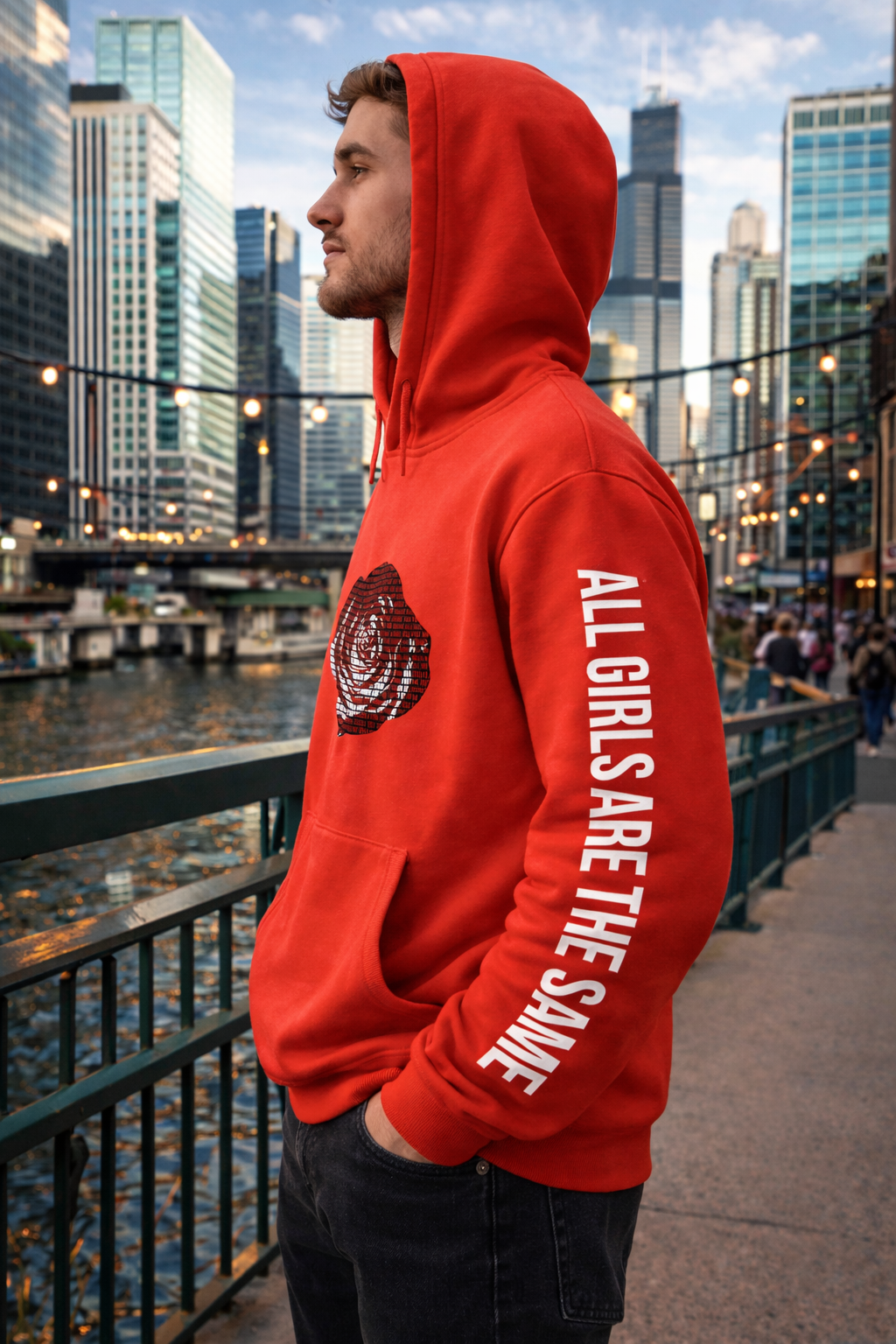 Juice Wrld Printed Fashionable Loose Men's And Women's Hooded Sweater