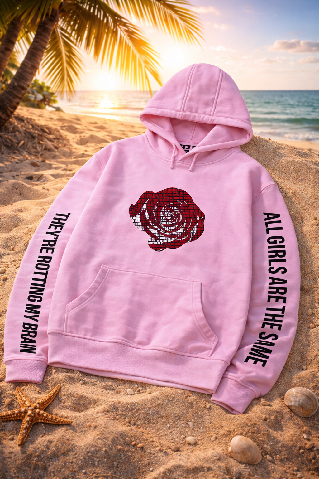 Juice Wrld Printed Fashionable Loose Men's And Women's Hooded Sweater