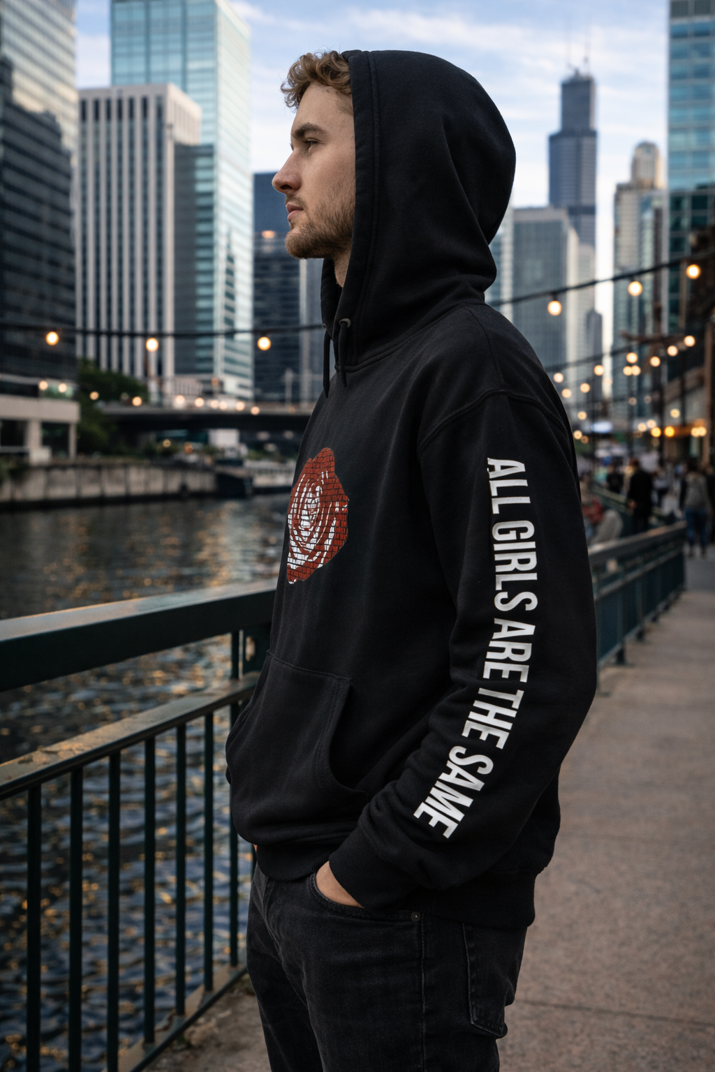 Juice Wrld Printed Fashionable Loose Men's And Women's Hooded Sweater