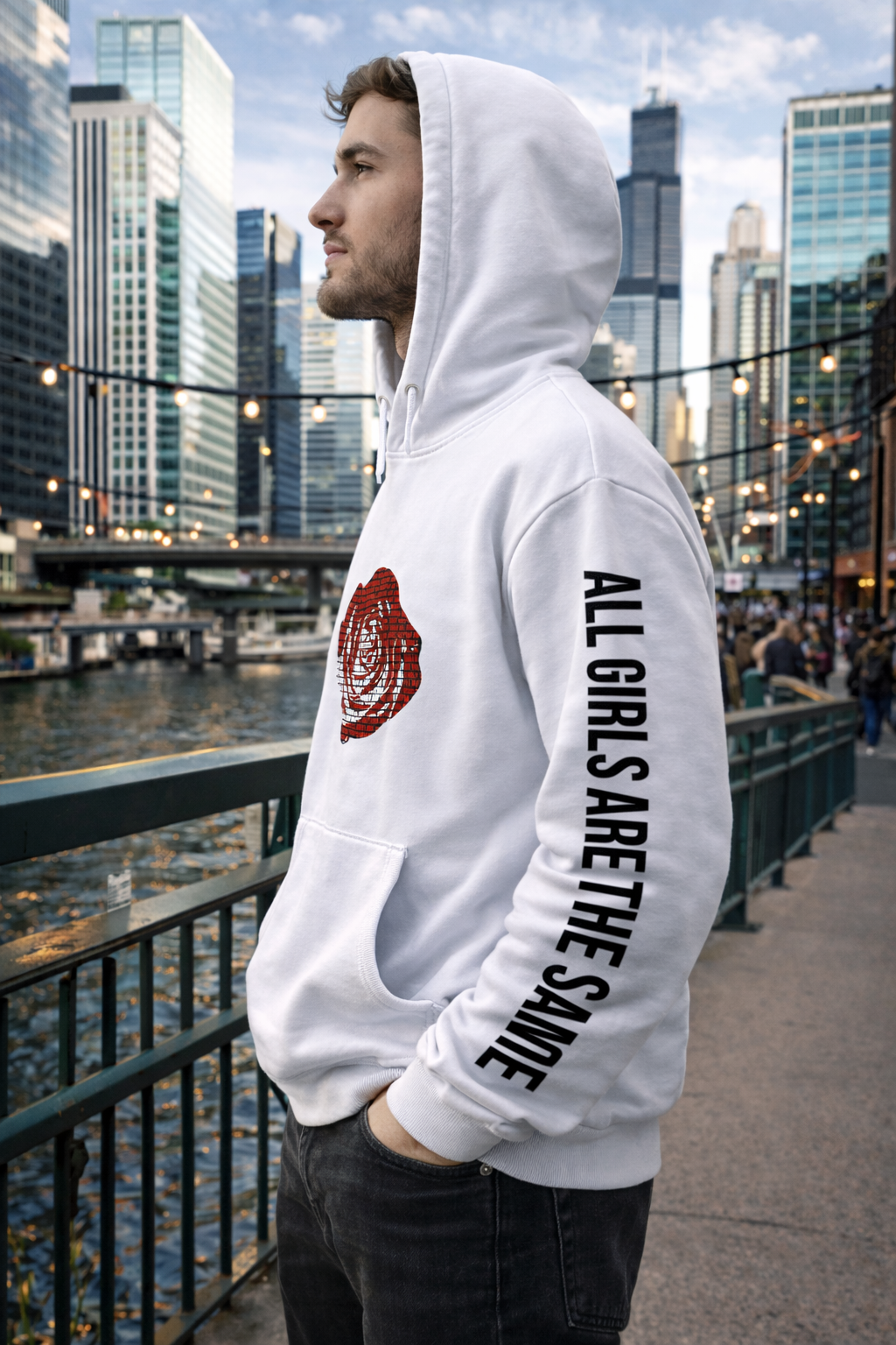 Juice Wrld Printed Fashionable Loose Men's And Women's Hooded Sweater